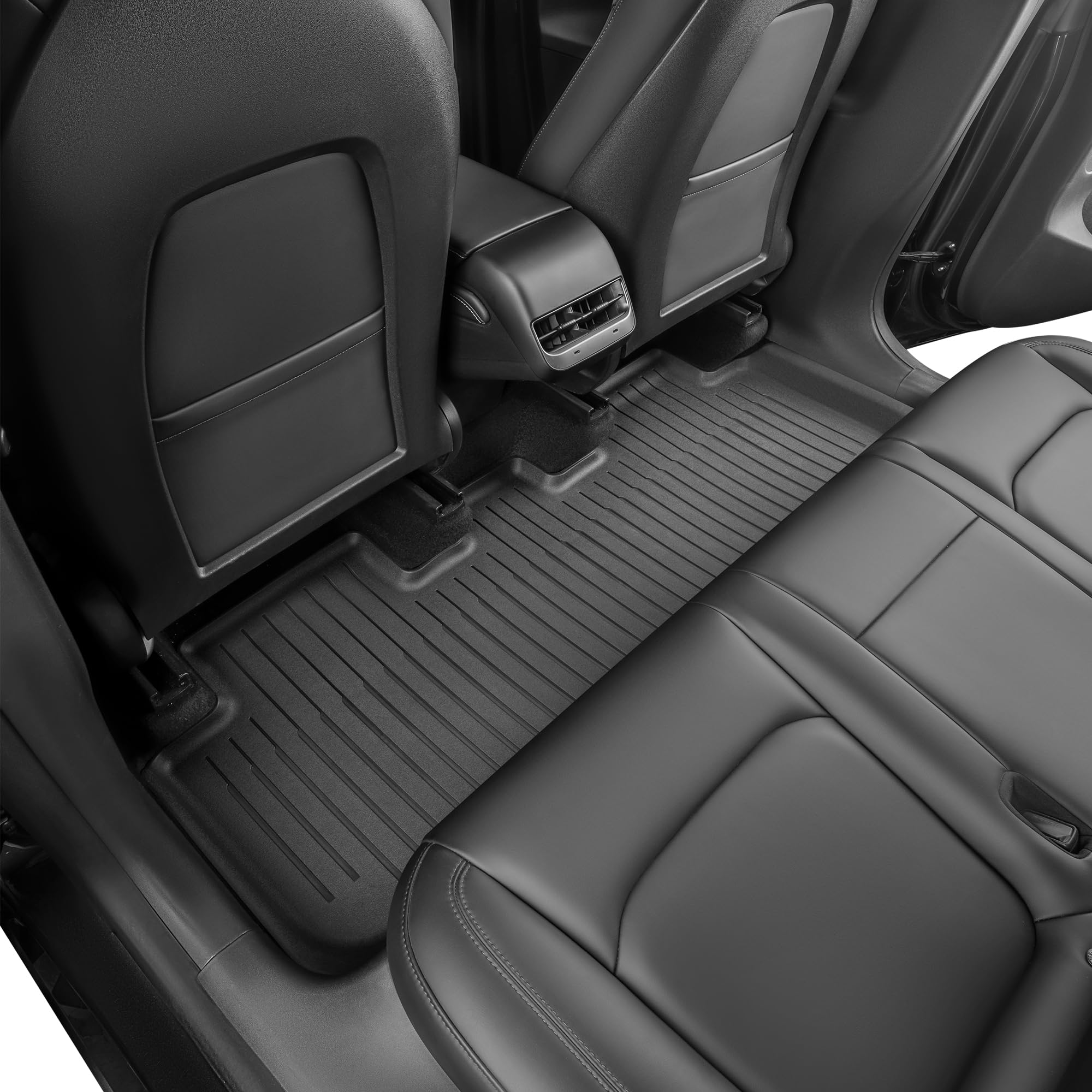 SUPER LINER Tesla Model Y 5 Seat 2021-2025 Floor Mats 6-Piece Set | Extra-Thick TPE All-Weather Floor & Cargo Liners | Pet & Child-Friendly Custom Fit Interior Accessories (Not Fit 7-Seat)